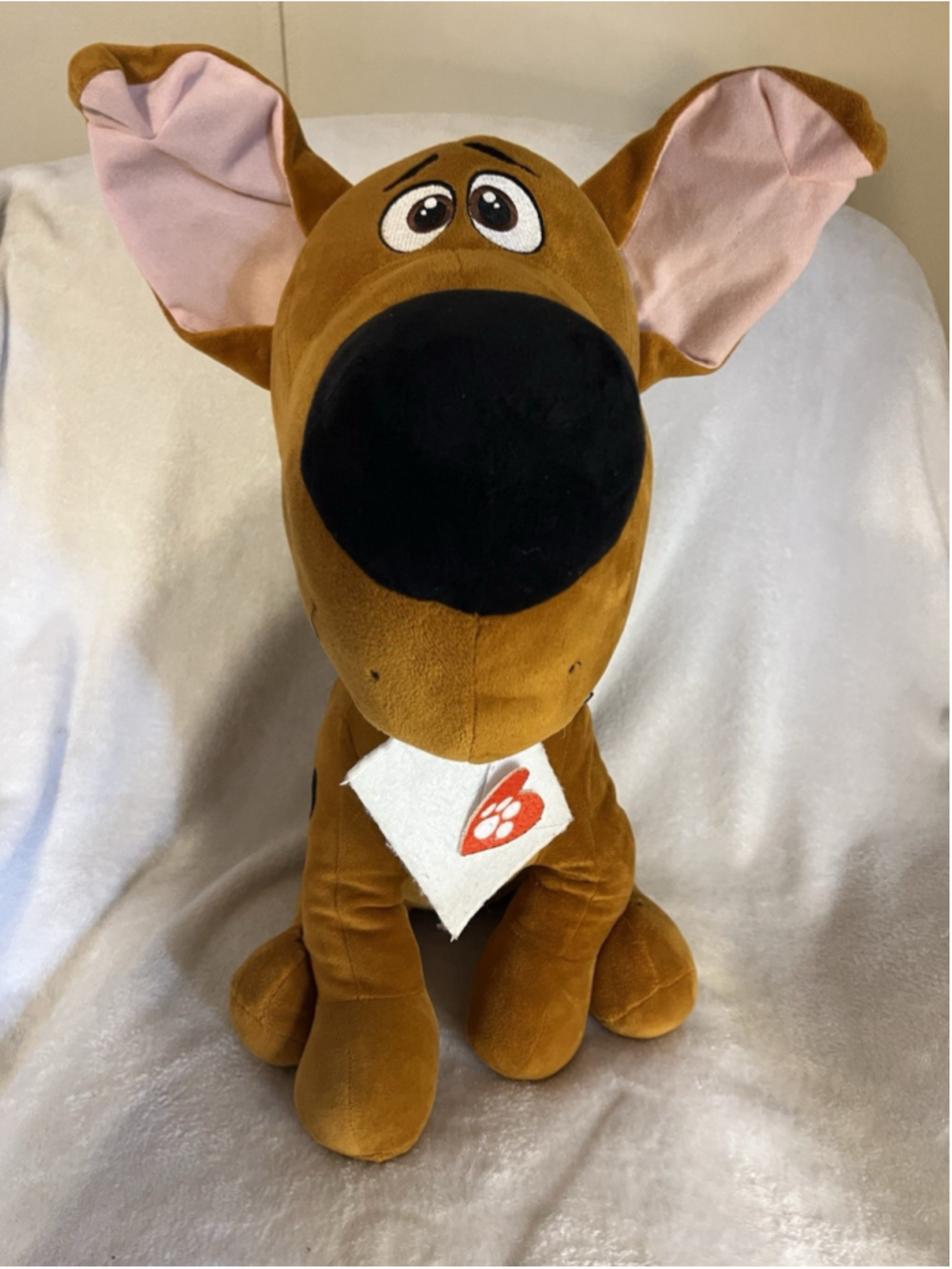 Gemmy Scooby Doo Valentines Day Plush Door Greeter Large 17" & Love Letter